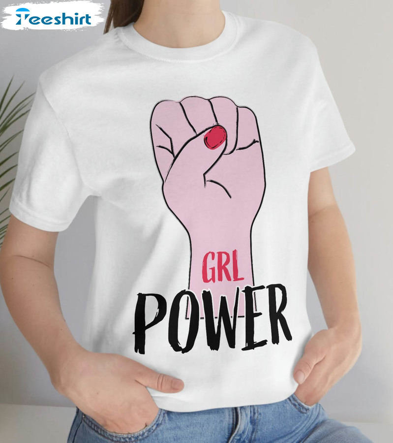 Girl Power Shirt, Vintage Kind Unisex T-shirt Short Sleeve