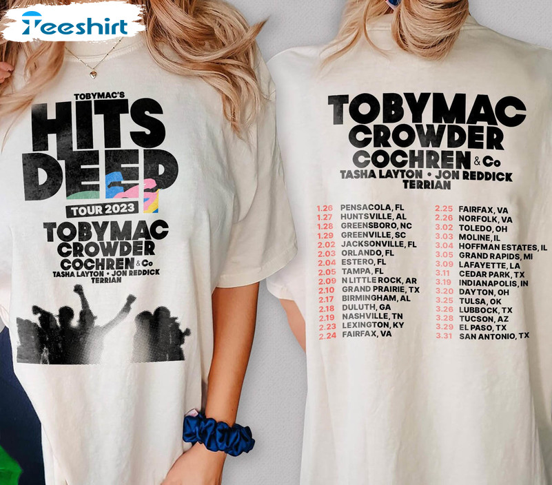 2023 Tobymac Hits Deep America Tour Shirt, Tobymac Tour 2023 Long Sleeve Unisex Hoodie