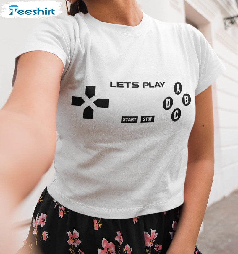 Lets Play Start Stop Shirt, Sexy Womens Long Sleeve Unisex T-shirt