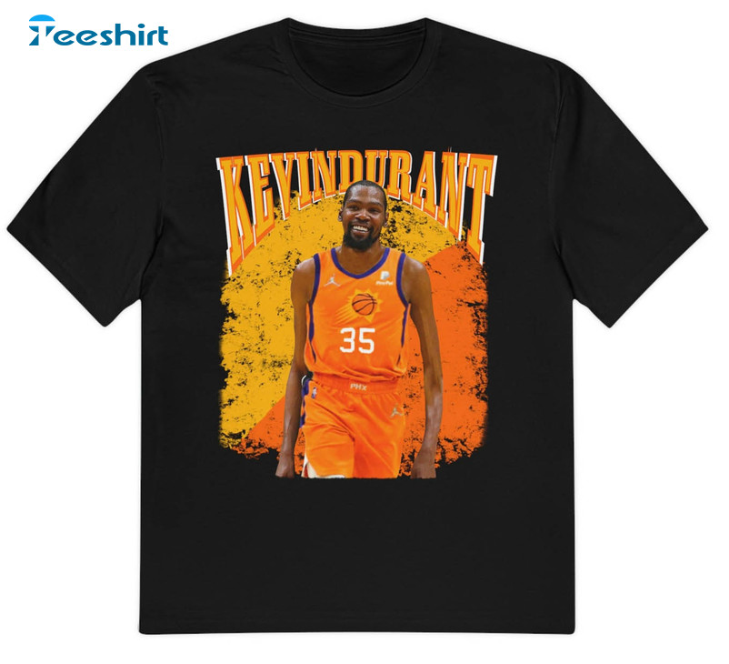 Kevin Durant Phoenix Suns Trendy Shirt, Vintage Short Sleeve Tee Tops