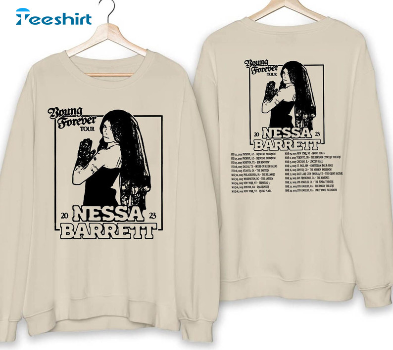 Nessa Barrett Young Forever Tour 2023 Shirt, Trending Sweatshirt Unisex Hoodie