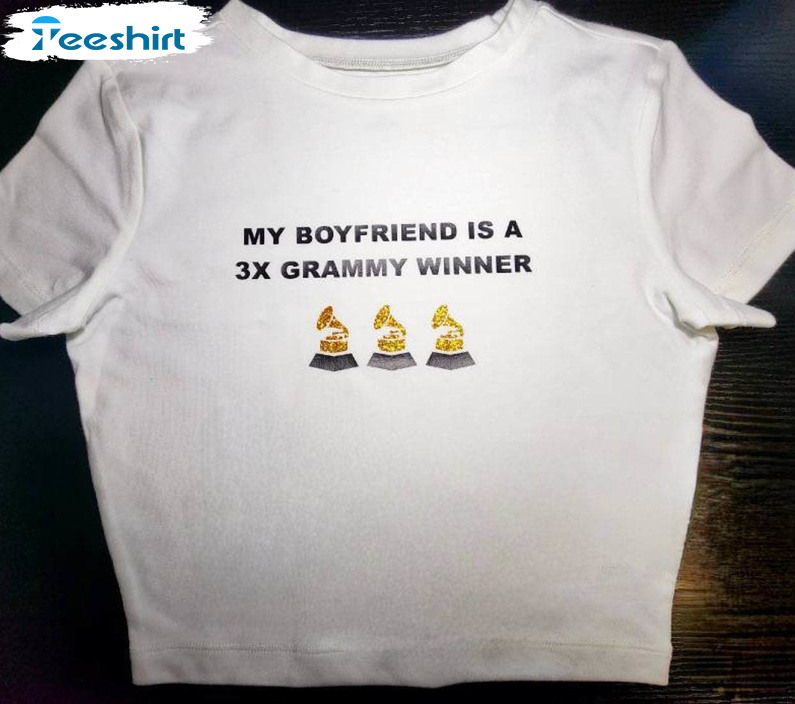 My Boyfriend Is 3x Award Shirt, Trendy Unisex Hoodie Long Sleeve