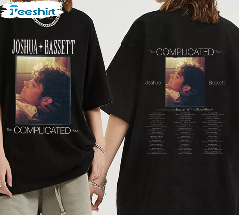 Joshua Bassett 2023 Tour Shirt , Joshua Bassett The Complicated Tour Unisex Hoodie Long Sleeve