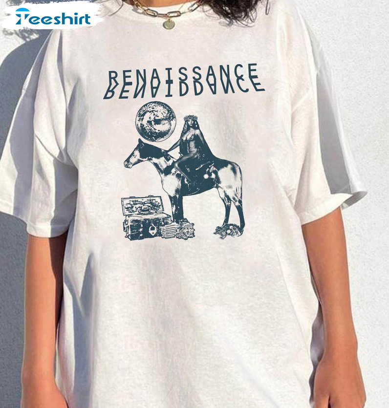 Renaissance World Tour Shirt, Trendy Pop Music Short Sleeve Crewneck