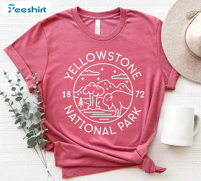 Yellowstone Park Shirt , National Park Hiking Tee Tops Unisex T-shirt