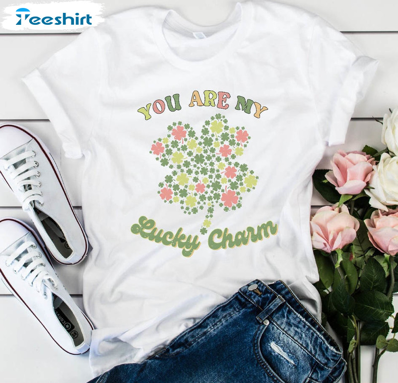 You Are My Lucky Charm Shirt, Best St Patricks Day Shamrock Sweatshirt Unisex Hoodie