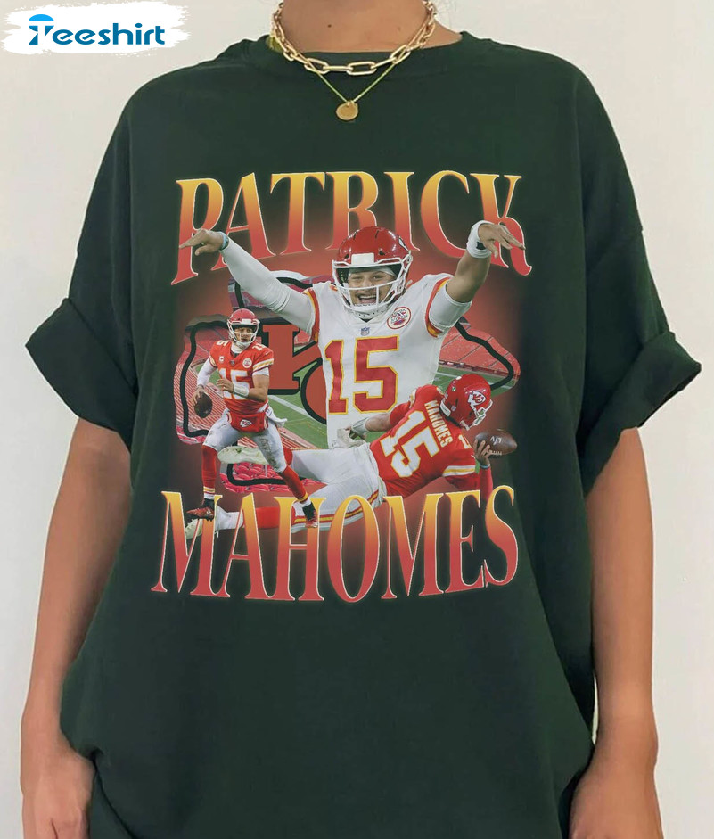 Patrick Mahomes Shirt, Vintage Go Mahomes Football Unisex Hoodie Long Sleeve