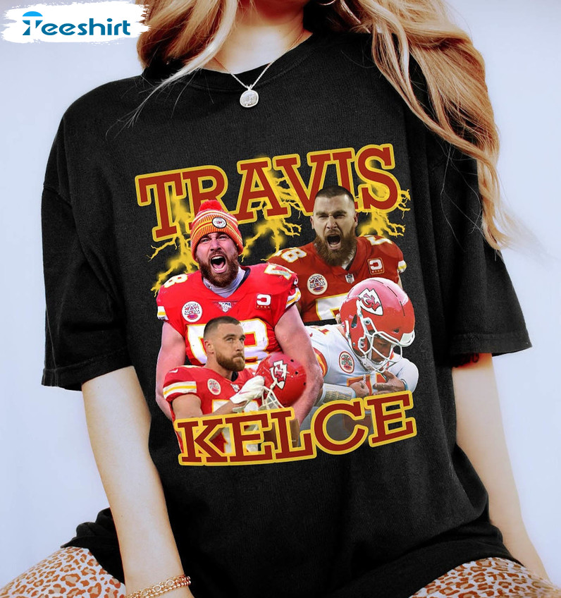 Travis Kelce Vintage Shirt, Trendy Travis Kelce Long Sleeve Short Sleeve