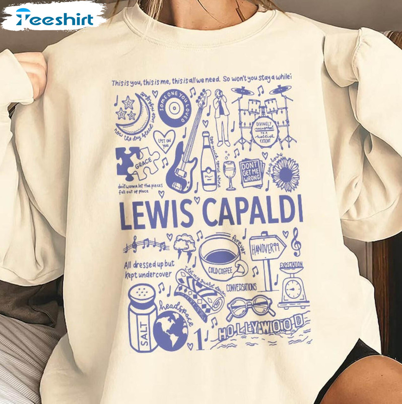 Lewis Capaldi Shirt, Lewis Capaldi Album Lewis Capaldi Band Long Sleeve Unisex Hoodie