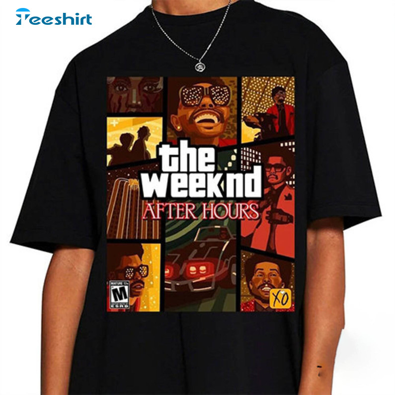 Vintage The Weeknd After Hours Til Dawn Tour Shirt, Trendy Sweater Short Sleeve