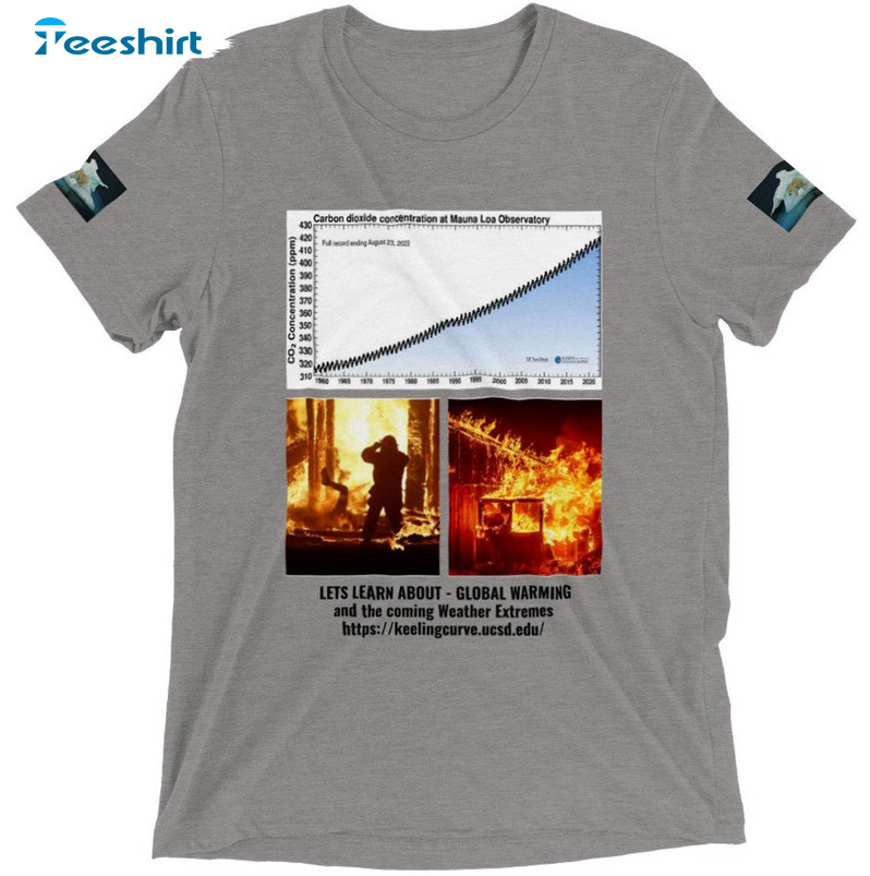 Lets Learn About Global Warming Shirt, Trending Unisex T-shirt Short Sleeve