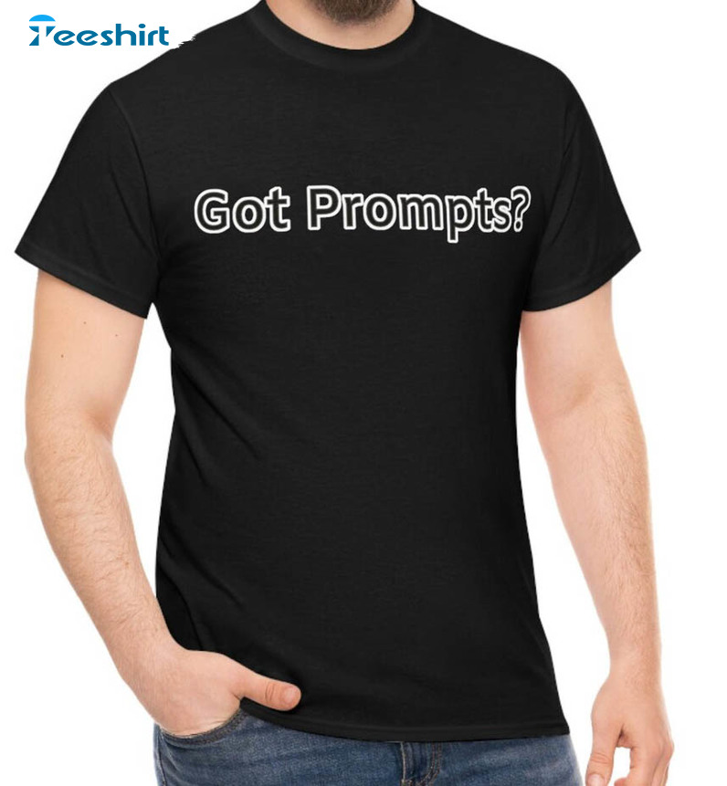 Got Prompts Funny Shirt, Trendy Chatgpt Short Sleeve Tee Tops