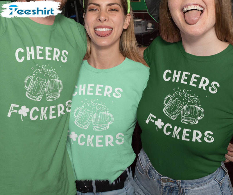 Cheers St Patricks Day Shirt, Saint Patricks Cheers Short Sleeve Unisex T-shirt