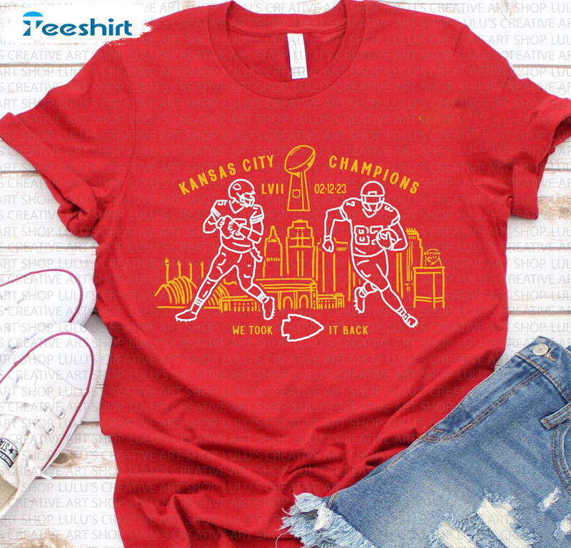 Kc Champions Trendy Shirt, Mahomes City Of Champions Long Sleeve Tee Tops