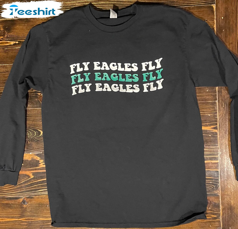 Fly Eagles Fly Vintage Shirt, Philadelphia Football Unisex T-shirt Long Sleeve