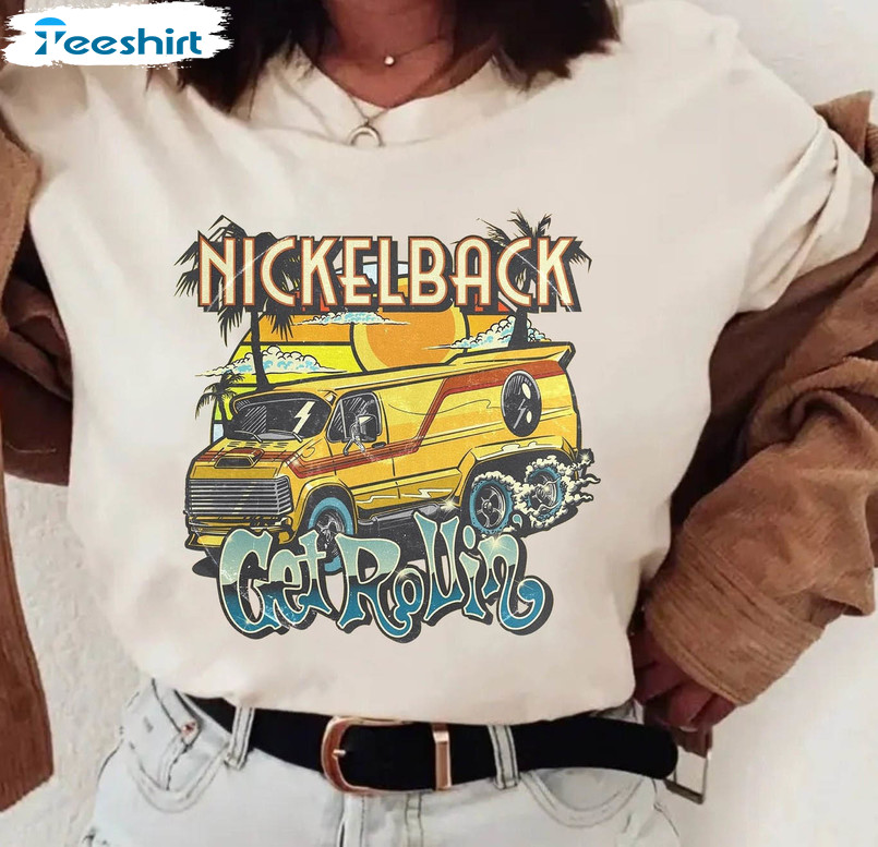 Vintage Nickleback Band Sweatshirt, Get Rollin New Album Unisex T-shirt Long Sleeve