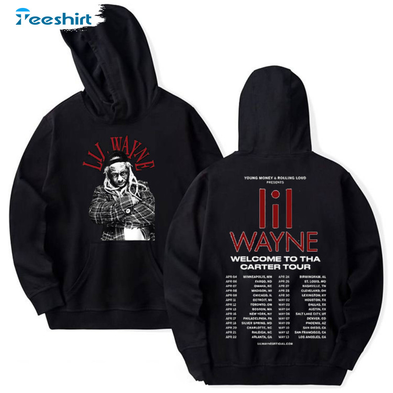 Lil Wayne Rapper 2023 Tour Shirt, Trendy Lil Wayne Rapper Unisex T-shirt Unisex Hoodie