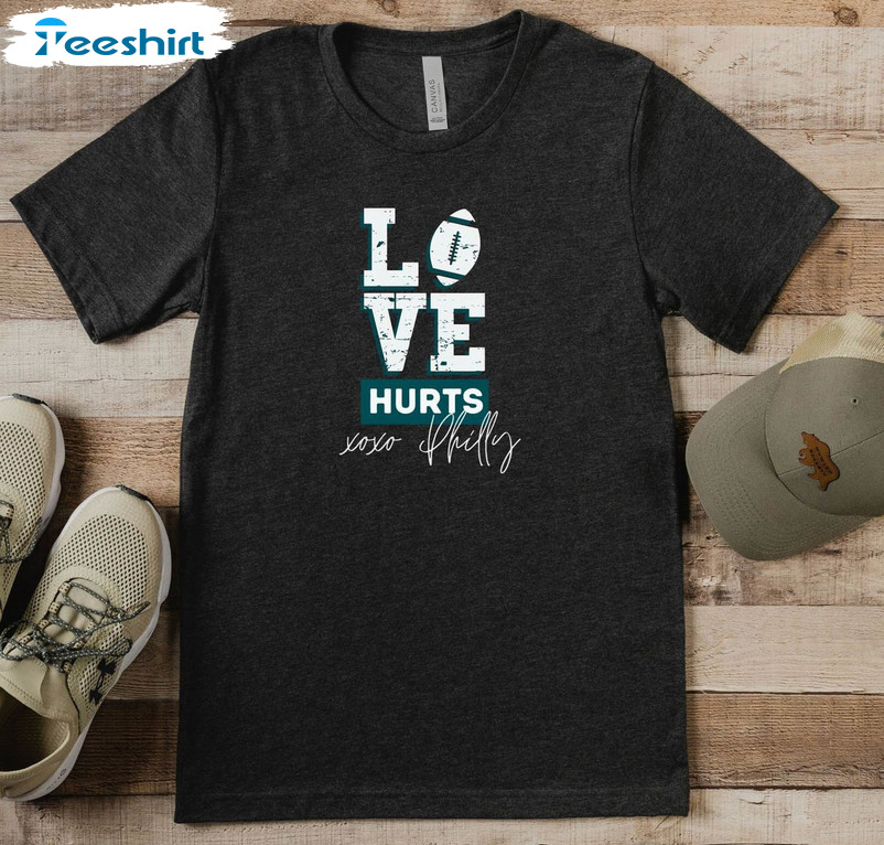 Love Philly Jalen Hurts Shirt, Philadelphia Football Unisex Hoodie Long Sleeve