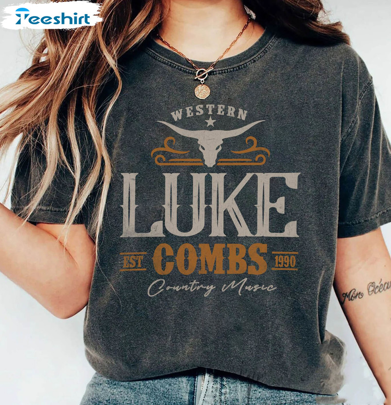 Vintage Luke Combs Est 1990 Shirt, Country Music Unisex Hoodie Crewneck