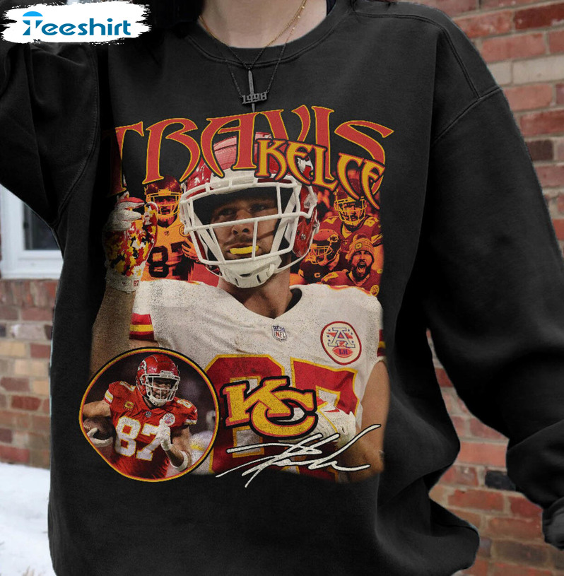 Travis Kelce Mvp Bowl Trendy Shirt, American Football Unisex Hoodie Long  Sleeve