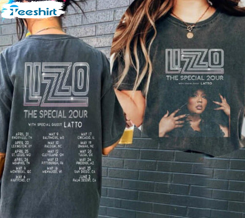 Lizzo The Special Tour 2023 Trendy Shirt, Lizzo Rapper Long Sleeve Unisex Hoodie