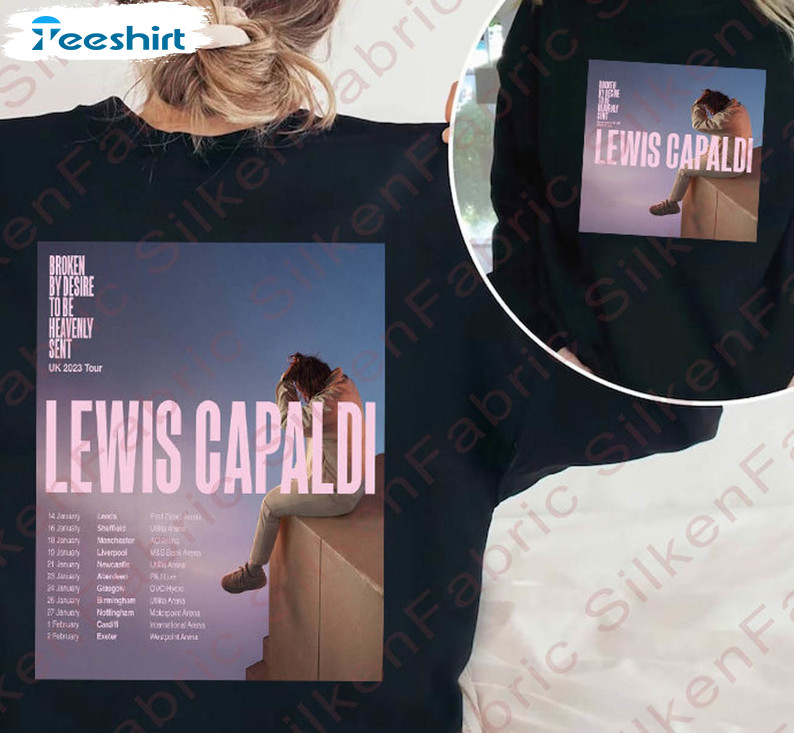 Lewis Capaldi Singer Concert Shirt, Lewis Capaldi Tour 2023 Long Sleeve Unisex Hoodie