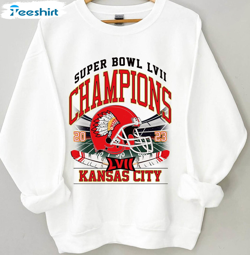 Kansas City Football Sweatshirt, Vintage Kansas City Champion Long Sleeve Crewneck