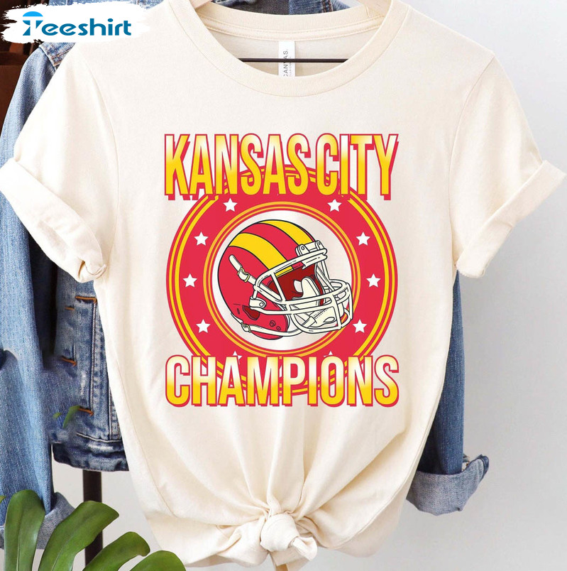Kansas City Champions Shirt , Kansas City Football Crewneck Sweatshirt