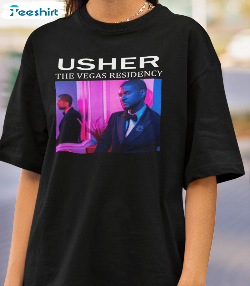 Usher My Way The Vegas Residency Tour Shirt, Trendy Rnb Music Long Sleeve Unisex Hoodie