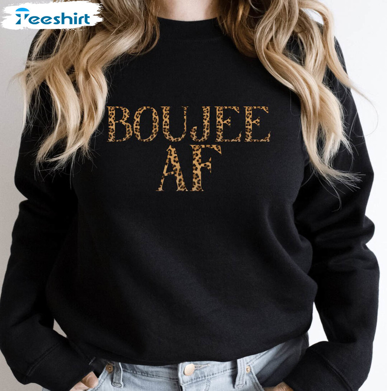Boujee Af Sweatshirt, Trendy Boujee Girl Long Sleeve Unisex T-shirt