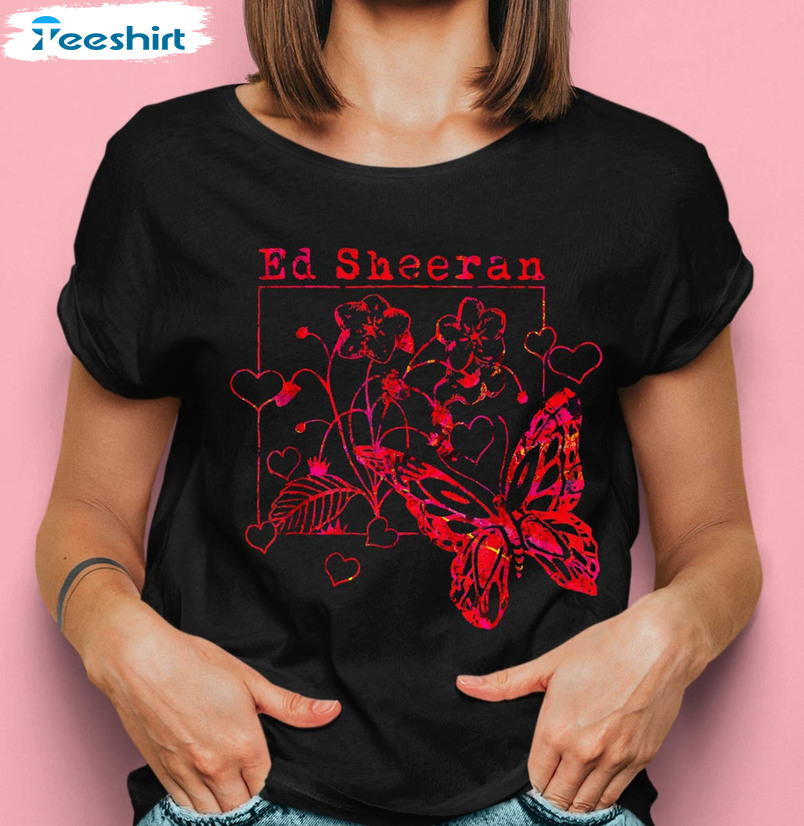 Ed Sheeran 2023 Tour Shirt, Ed Sheeran Concert Unisex T-shirt Long Sleeve