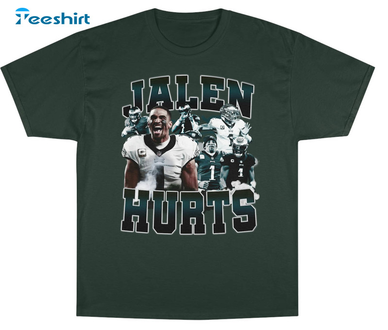 Jalen Hurts Champion Shirt, Trendy Football Crewneck Unisex T-shirt