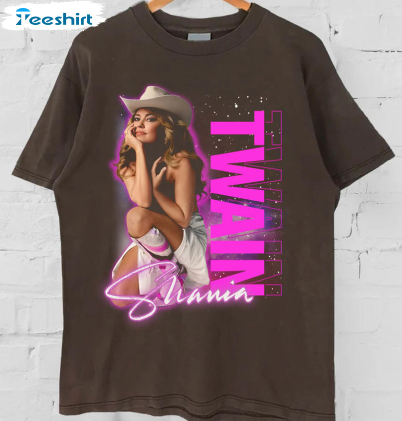 Shania Music Vintage Shirt, Trendy Shania Twain Tour 2023 Unisex T-shirt Short Sleeve