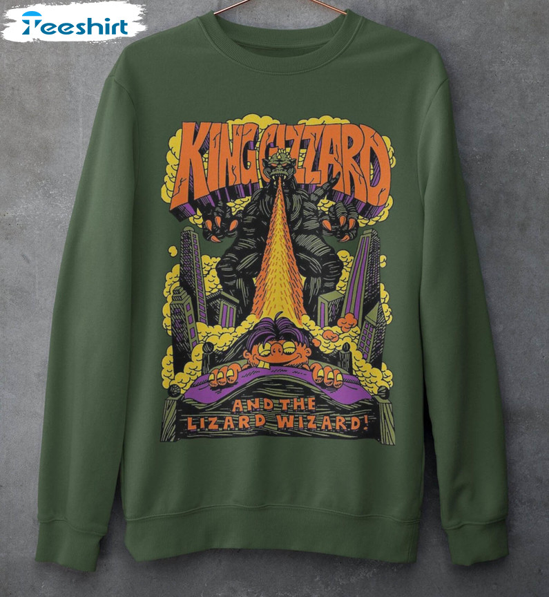 Chunky Shrapnel King Gizzard And The Lizard Wizard Shirt, Rock Band Unisex T-shirt Crewneck