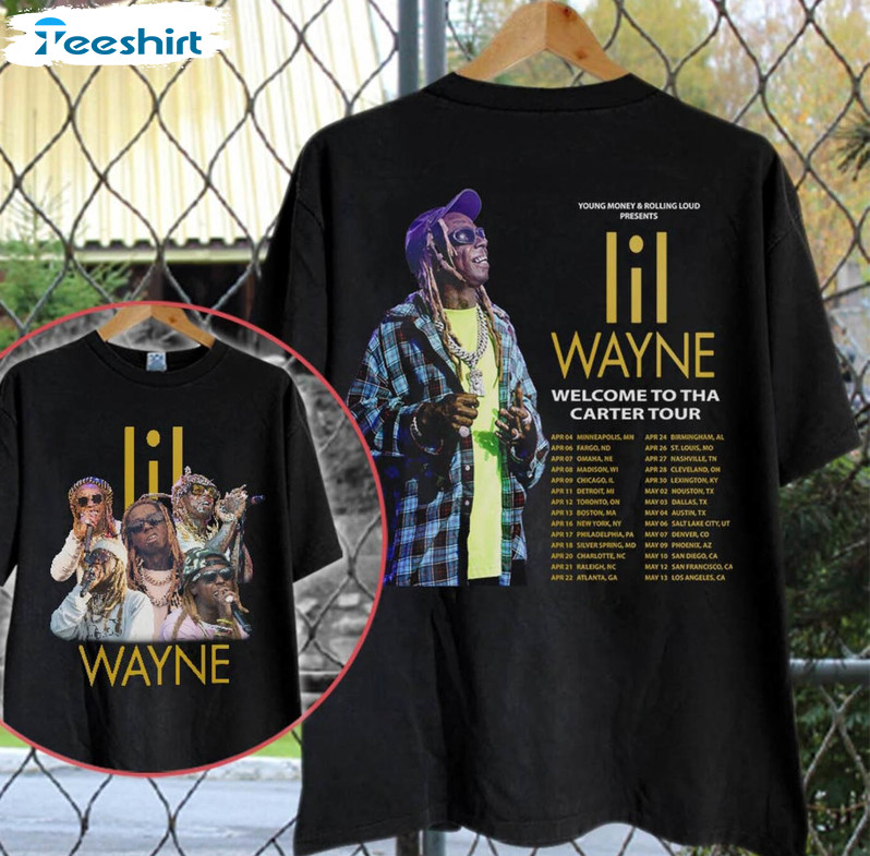 Lil Wayne Rapper The North America Tour 2023 Shirt, Trendy Long Sleeve Unisex T-shirt