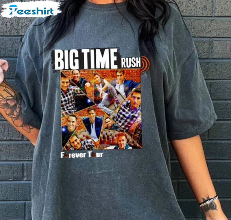 Vintage Big Time Rush Shirt, Can't Get Enough Tour Short Sleeve Tee Tops