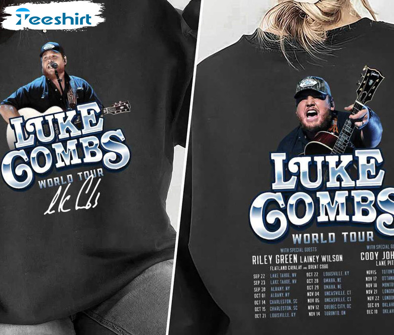 Luke Combs Concert Shirt , World Tour Music Crewneck Short Sleeve