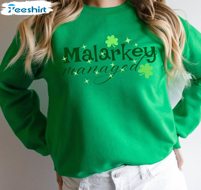 Magical Malarkey Sweatshirt , Cute St Patricks Day Short Sleeve Unisex Hoodie