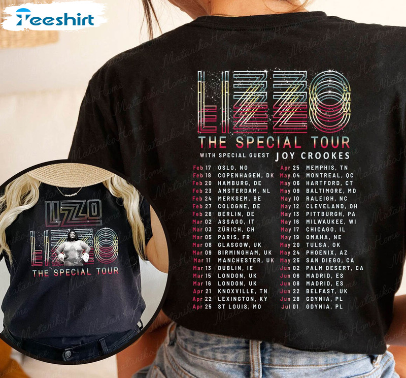 Lizzo Special World Tour Shirt, Trendy Lizzo Grammy 2023 Short Sleeve Sweatshirt