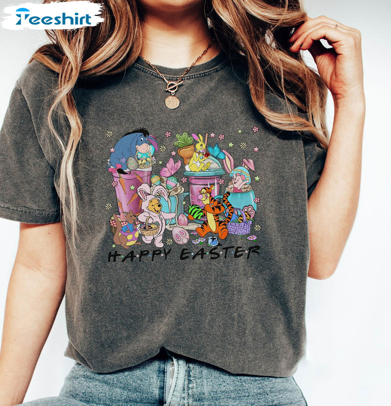 Easter Coffee Shirt, Disney Pooh Latte Unisex T-shirt Unisex Hoodie