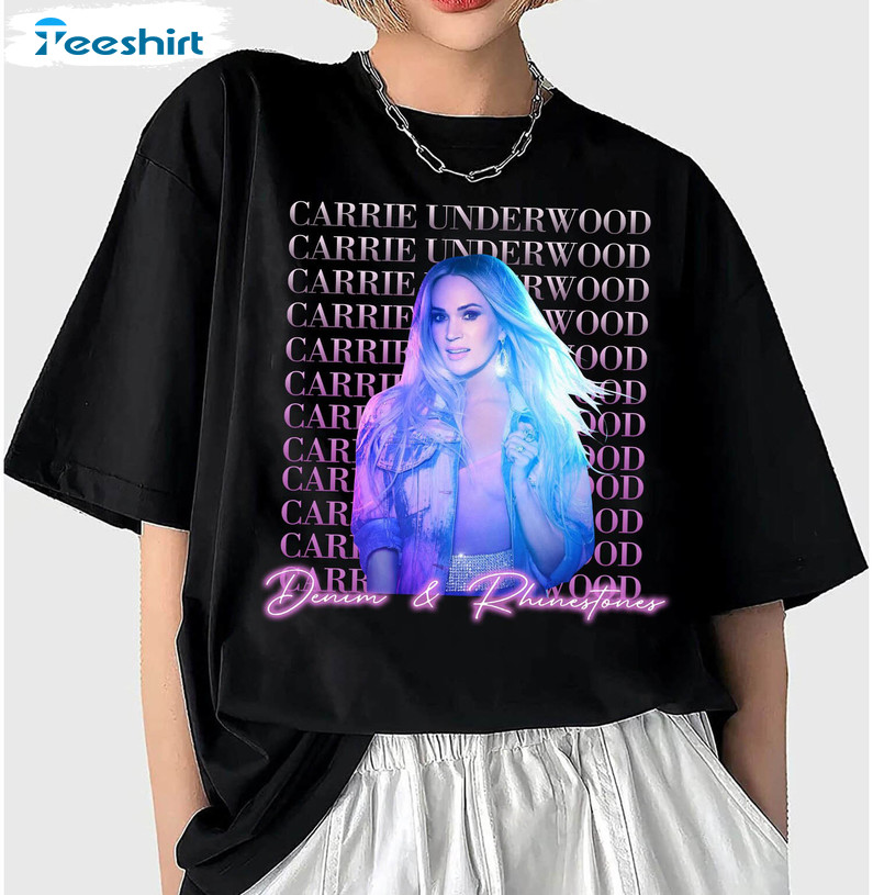 Carrie Underwood Denim And Rhinestones Tour Vintage Sweatshirt, Short Sleeve