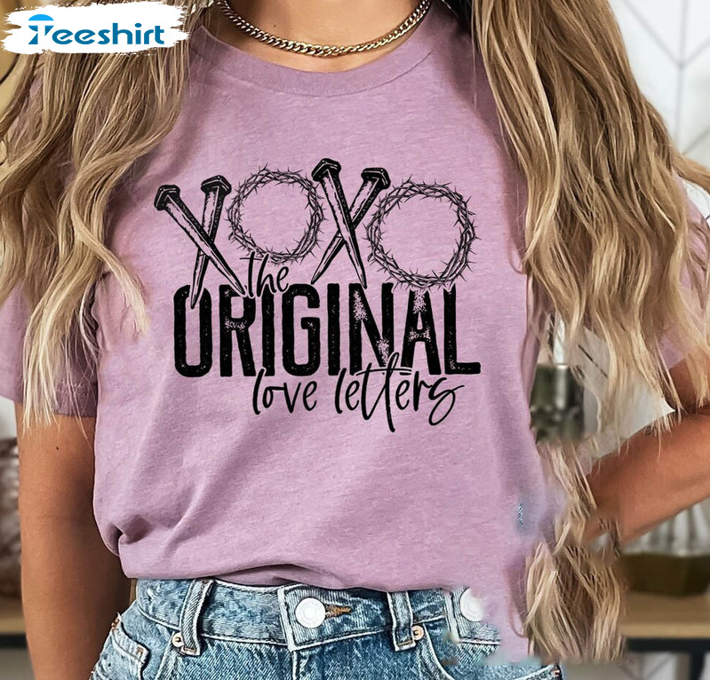 Xoxo The Original Love Letters Vintage Shirt, Christian Easter Sweatshirt Unisex Hoodie