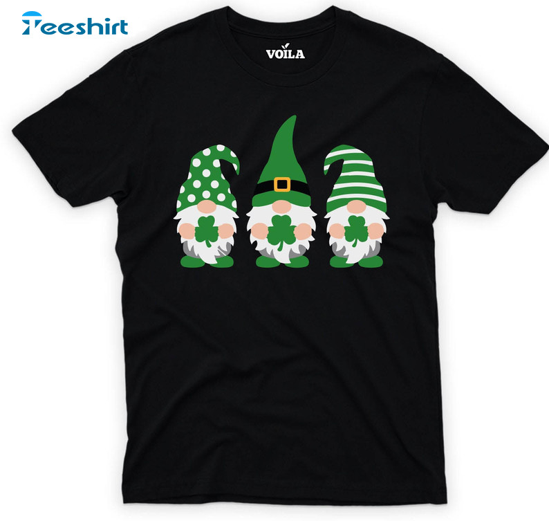 St Patricks Day Gnome Funny Shirt, Saint Patrick Cute Unisex T-shirt Long Sleeve