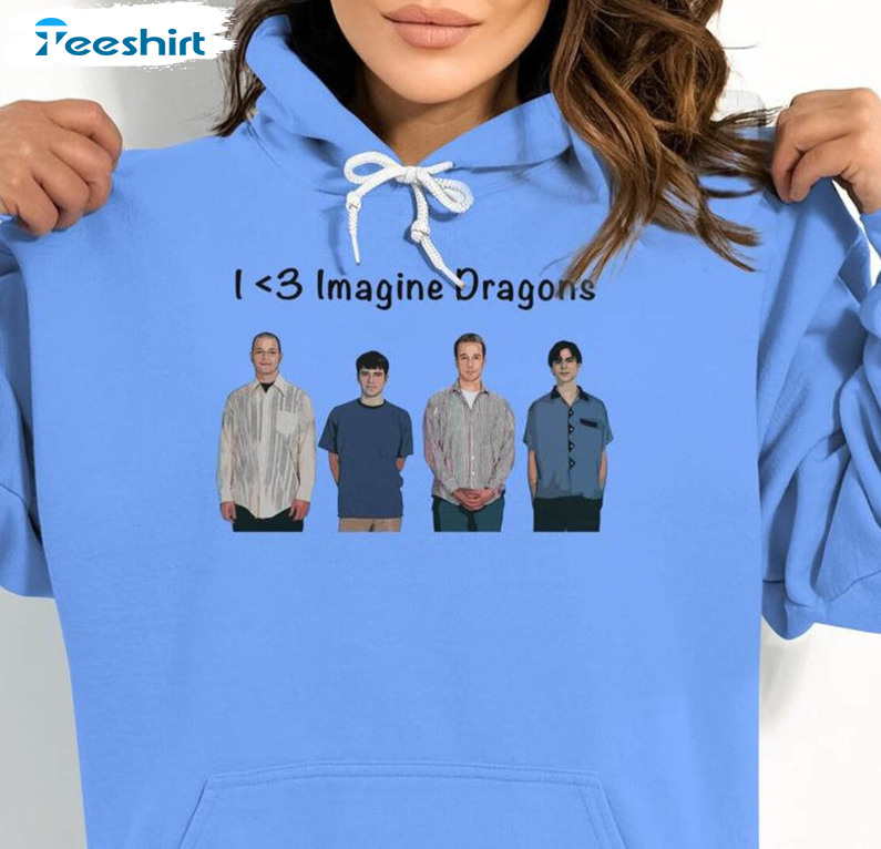 I Love Imagine Dragons Shirt, Imagine Dragons Tour Unisex Hoodie Short Sleeve