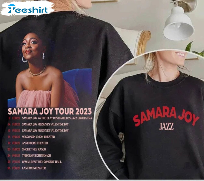 Samara Joy Jazz Tour 2023 Trendy Shirt, Samara Joy Jazz Music Unisex Hoodie Short Sleeve