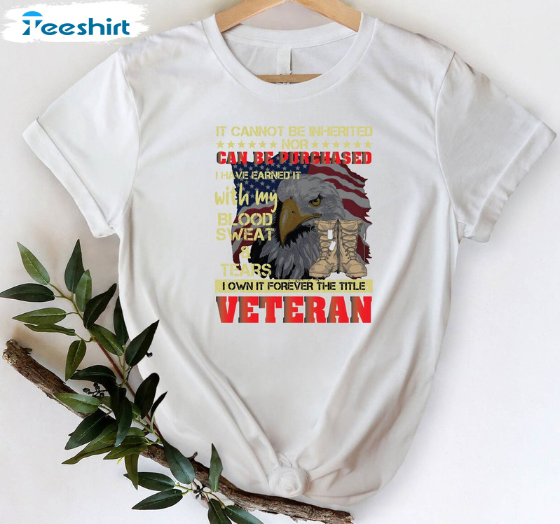 Can Be Purchased Veteran Shirt, Vintage Veteran Day Unisex Hoodie Long Sleeve