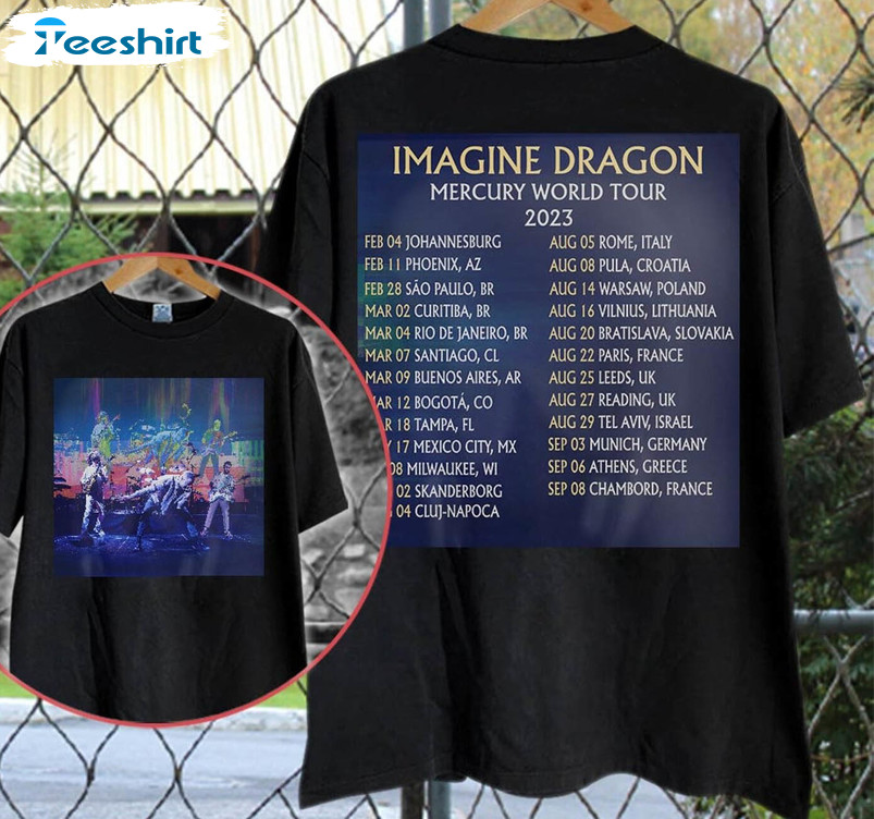 Imagine Dragon Mercury Trendy Shirt, Vintage Music Tour Short Sleeve Long Sleeve