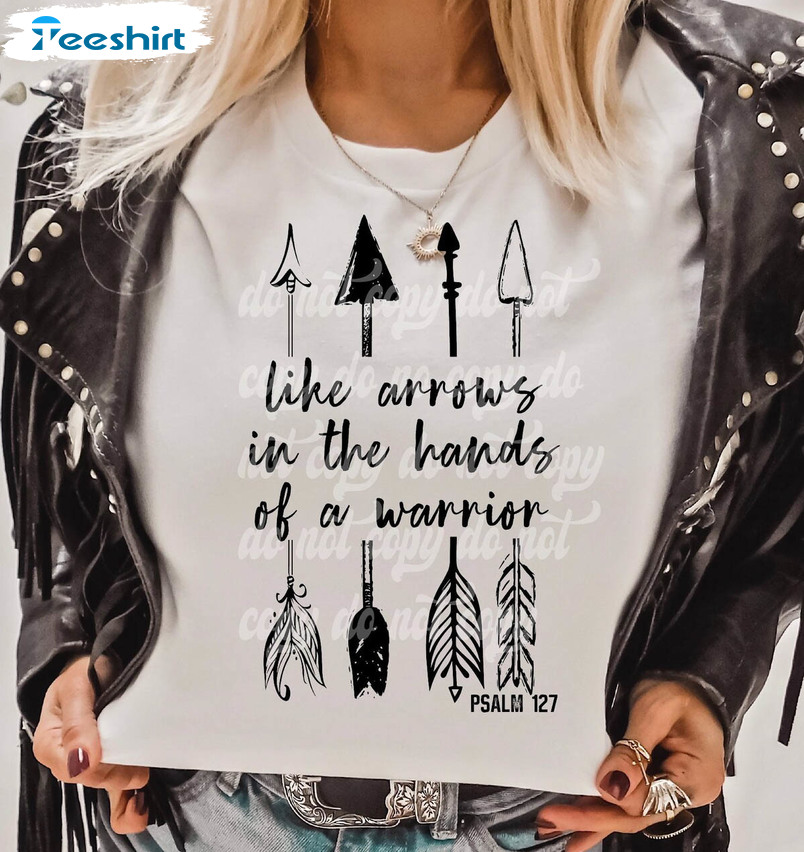 Like Arrows In The Hand Of A Warrior Shiort, Trendy Unisex Hoodie Short Sleeve