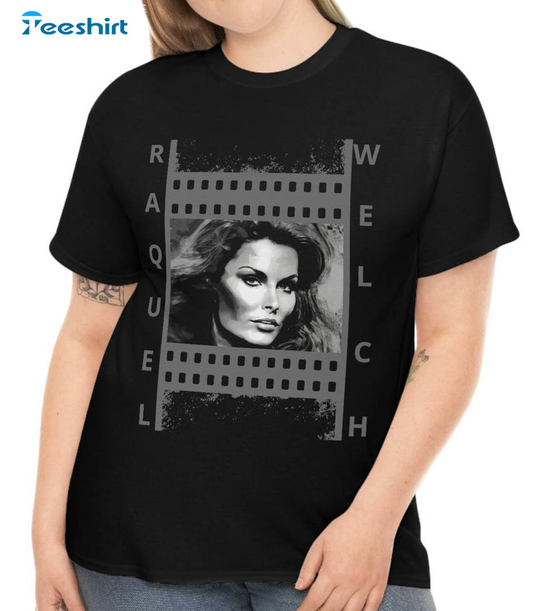 Raquel Welch Iconic Hollywood Shirt, Trendy Beauty Raquel Welch Legendary Actress Short Sleeve