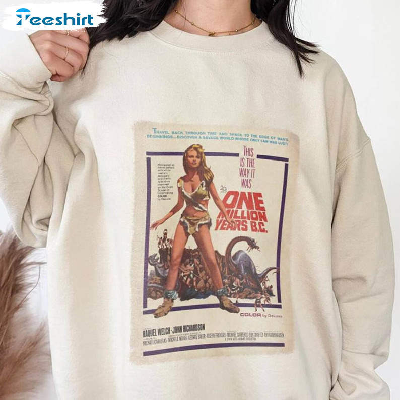 Raquel Welch One Million Years B C Trendy Sweatshirt, Short Sleeve